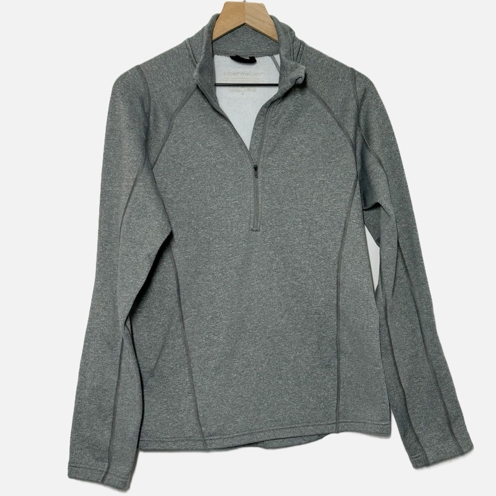Obermeyer gray quarter zip fleece pullover men’s small S